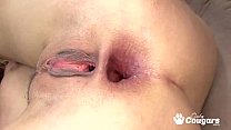 Поппи Морган позволяет большому черному мужчине взорвать свою порцию спермы в ее очко - анальный кремпай
