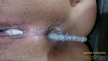 Husband couldn't stand it and filled my ass with cum