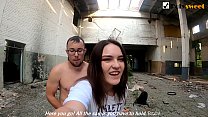 Naughty girl gave a little blowjob and wanted sex (graffiti)
