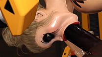Une blonde sexy en chaleur sous contrainte se fait défoncer par un homme noir dans un masque