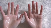 Wet hand fetish