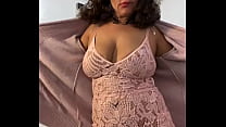 Anna Maria Mature Latina nouvelle lingerie rose sexy