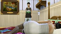 Japanischer Sohn fickt schlafende japanische Mutter nach dem Teilen des gleichen Bettes