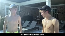 BrotherCrush - Две молодые худенькие блондинки, сводные братья Jack Bailey и Jesse Bolton трахаются в кладовой во время работы