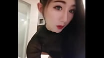 CD doméstico falso Xiao Qiao seda preta sexy sendo fodida