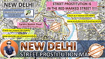 New Delhi, India, Sex Map, Street Prostitution Map, Massage Parlours, Brothels, Whores