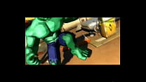 Hulk 2003 Videogame - Banner's Gay Hulk Transformation