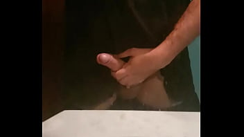 Massaging the cock to relax, but wanting it was a feed