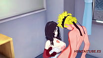 Naruto Hentai 3D - Kurenai bobjob et baise par Naruto et il éjacule dans ses seins et sa chatte