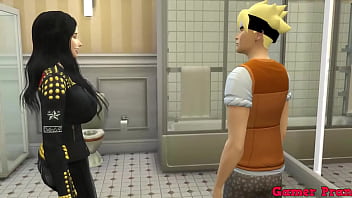 Perverted Group Cap 6 Naruto and his Stepmother Hinata and Acquaintance Hanabi get trapped in the bathroom and end up having a meeting with their Neighbor