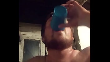 THREE TIMES CUM CUM AND DRAWED CUM INTO A GLASS TO Pour IT INTO THE MOUTH AND ON THE FACE !!! CUMSHOT ON FACE AND MOUTH !!!! SWALLOWED OWN FRESH CUM !!! Poured CUM ON YOURSELF ON FUCKING !!!