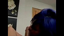 Blue Haired Minx Raven Ebony Bounces On Hard Prick F06