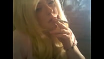 Blonde British MILF Tina Snua A Menthol Cigarette