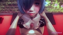 Re Zero Hentai - Rem Boobjob con POV (sin censura) - Juego de anime manga japonesa asiática porno