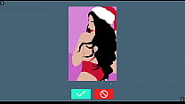 Lewd Mod XXXmas [jogo Christmas PornPlay Hentai] Ep.1 censurando flerte e sexting no natal com uma colega sexy
