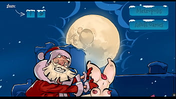 Nochebuena en Metrópolis [Xmas Hentai PornPlay] Santa se quedó atascado mientras entregaba juguetes con consolador