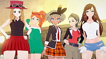 Into the Pokemon Verse Vol 2 - Soirée sexe avec 5 Poke Girls (Serena Sonia Hilda Bea et Alexa)