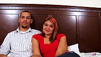 Vera coppia latina con una rossa formosa per la prima volta porno