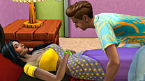 passo Filho entra no quarto no meio do dia enquanto ela está tirando uma soneca para transar com ela e engravidá-la - Indiano