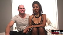 Black bdsm femdom pegging submissive bf in erotic couple