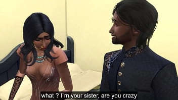 Индийская сводная сестра помогает своему художнику заняться сексом, опасаясь сойти с ума
