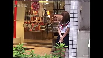 Japanese Porn star is hunting a man on the street 01