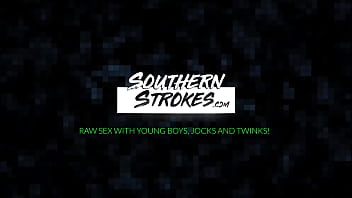 SOUTHERNSTROKES Twink Justin Stone Rides Dildo And Jerks Off