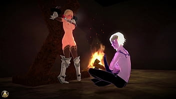 Princess Knight faz sexo implacável com Evil Demon [3D Hentai, 60FPS, 4K, sem censura]