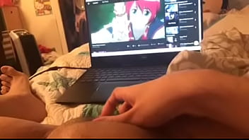 Me masturbating while watching hentai 1