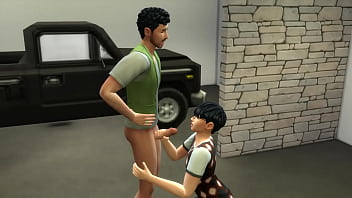 Amigos gay follando en el garaje | Los Sims 4: Caprichos Malvados