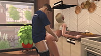 Follando al hermano de mi novio - (Mi profesor de arte - Episodio 4) - Sims 4 - Hentai 3D