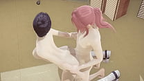 Hentai Uncensored - Shoko é uma merda e é fodida de joelhos na biblioteca - Japanese Asian Manga Anime Game Porn