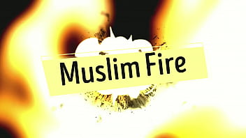 Musulmán fuego hijab avión árabe