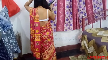 Red Saree Boudi Sex In Husband Hardly in dogy style ( Official Video By Localsex31)