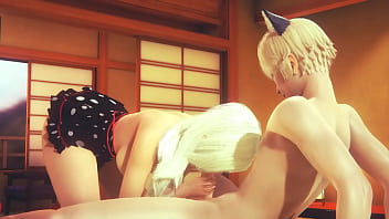Хентай без цензуры - Cloe секс на татами часть 1 - японское азиатское манга аниме игра порно