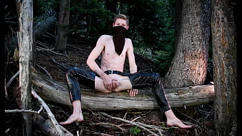 Bareback Self Fucking My Own Ass in the Dark Forest. My only witness is you and the nature!