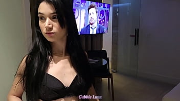 Me Well Bitch Fucking Yummy and Moaning Loud While I Cum On Pirocão! (Gabbie Luna and Rennan Luna)