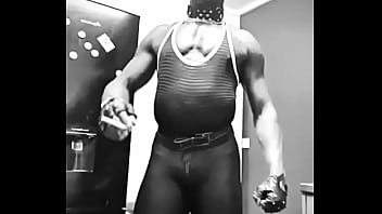 Black Muscle Leather and Rubber Cum Preview
