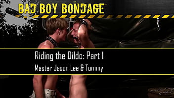 model Skinny twink Tommy is tied up and teased by his master