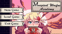 Magical Waifus Academy [Hentai game PornPlay ] Ep.1 trio com duas garotas monstro titjob