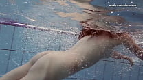 Sima Lastova hot busty swimming naked babe