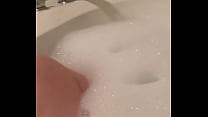 Masterbating in tub