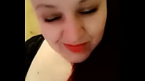 Bbw fat girl play with tits joi