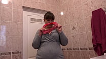 Girlfriend's panties aroused a mature bbw. Homemade unusual fetish masturbation and panty sniffing. Amateur from chubby milf and close-up.