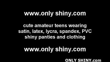 Shiny PVC panties really turn me on