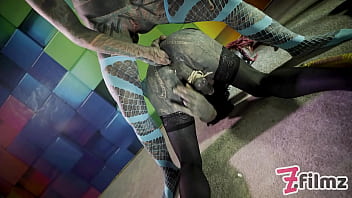Mariquita TRANS muy tatuada recibe FISTED ANAL de domina - FEMDOM, bondage de polla, juguetes (goth, punk, porno alternativo)