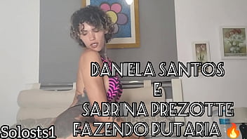 Complete on RED Sabrina Prezotte and Daniela Santos doing a little bitching for you, Prezottes House Oficial and Ts Daniela Santo