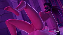 Ragazze calde che fanno sesso anale in un'animazione 3D oscena di The Count