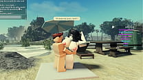 Creampied sa chatte dans Roblox (feat. @akaridere)