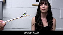 Busted4K  -  Officer Finds Another Way for Shoplifting Teen to Pay for He Crime - Emma Jade